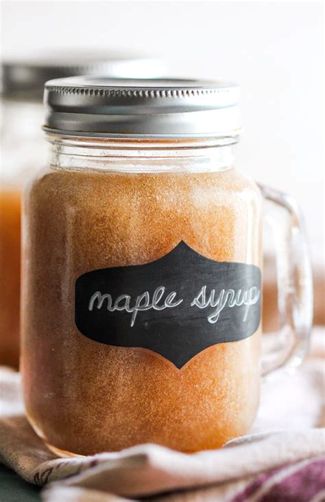 Healthy Homemade Sugar Free Maple Syrup | Desserts With Benefits