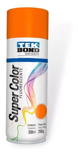 Tinta Spray Tek Bond Laranja Fluorescente Supercolor Ml Mercadolivre