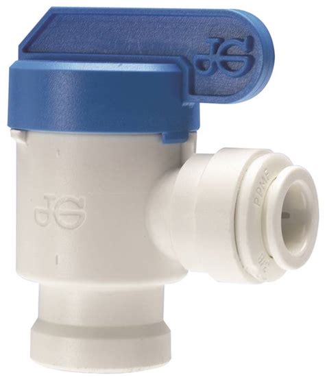 John Guest Speedfit Ppsv501222wp Push Fit Elbow Shut Off Valve 38 X 1