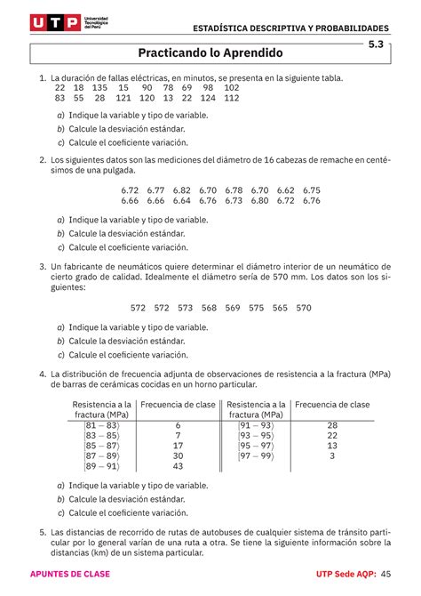 Edy P Semana Estad Stica Descriptiva Y Probabilidades