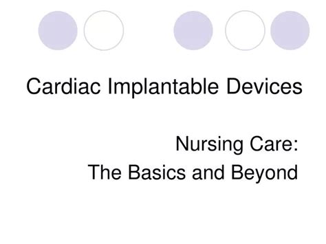 PPT - Cardiac Implantable Devices PowerPoint Presentation, free ...