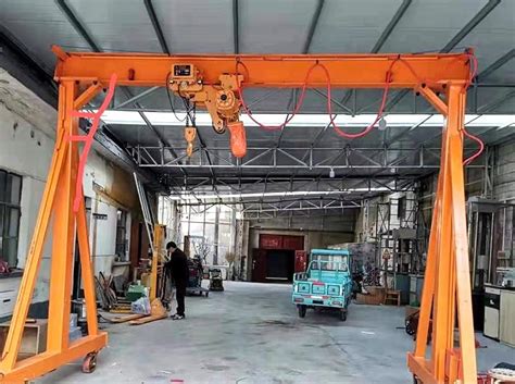 Portal Type Small Gantry Crane Frame Ton With Mobile End Truck