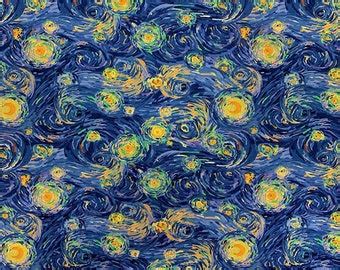 Starry Night Fabric Van Gogh The Starry Night 1889 20x24 By