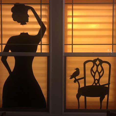 Halloween Window Silhouettes | Halloween window silhouettes, Halloween ...