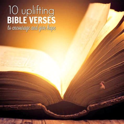 Uplifting Bible Verses - 10 Bible Verses to Uplift and Encourage