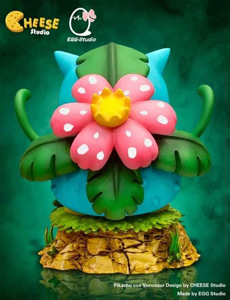 Cheese Studio X Egg Studio Pokemon Pikachu Cos Venusaur Resin Statue