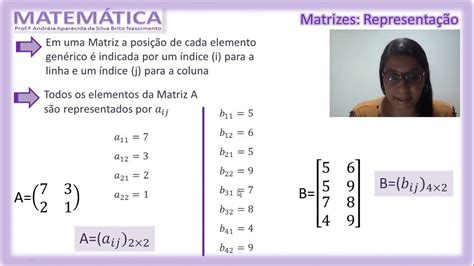 Matrizes Conceitos Iniciais YouTube