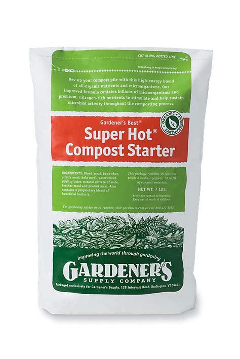 Gardeners Supply Company Super Hot Compost Starter Compost Pile And