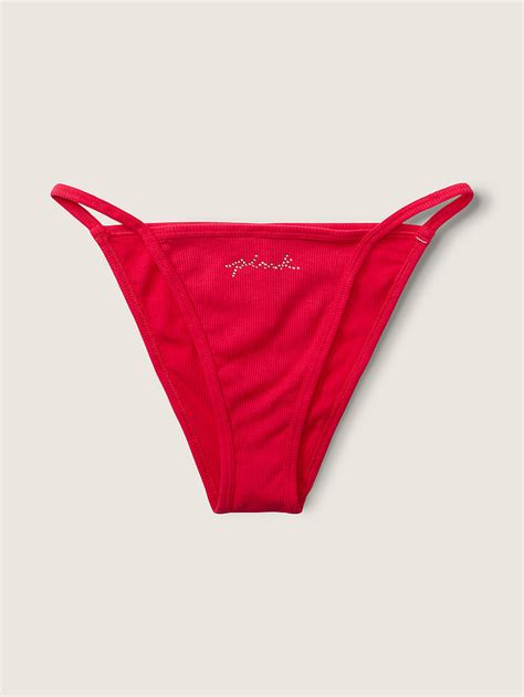 Buy High Leg String Bikini Panty Order Undefined Online PINK US