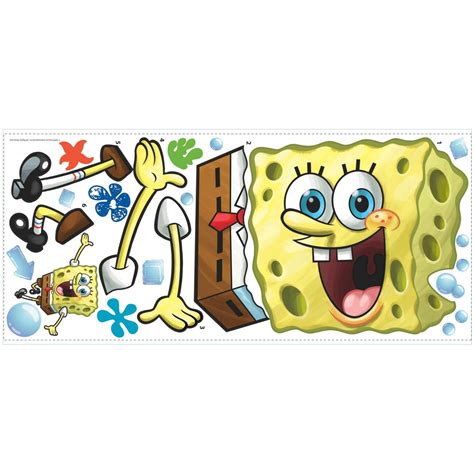 Spongebob Squarepants Giant Wall Decal Roommates Decor