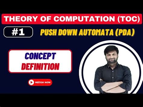 Push Down Automata Pda Concepts Definition Theory Of Computation