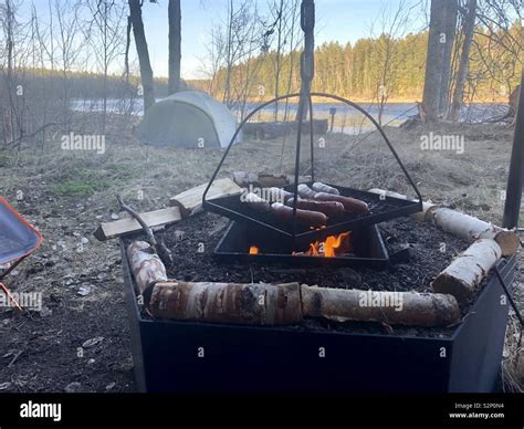 Wild camping in Sweden Stock Photo - Alamy