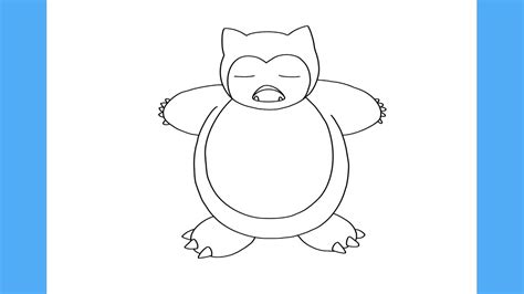 COMO DESENHAR O SNORLAX POKÉMON COMO DESENHAR POKÉMON YouTube