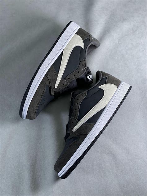 Custom Travis Scott X Fragment X Air Jordan 1 Low Ts Cq4277 003 7 Us