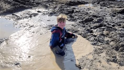 'I kept sinking': Kid gets stuck waist-deep in sinkhole mistaken for mud puddle