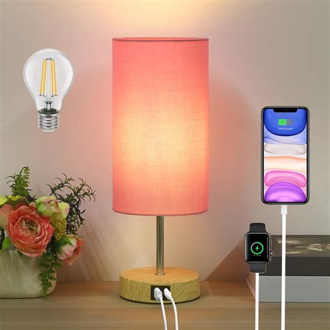 Lanmonlily Touch Bedside Lamp With Two USB Charging Ports Three Way