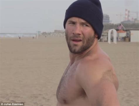 New England Patriots Julian Edelman Show Off Buff Body As He Works Out