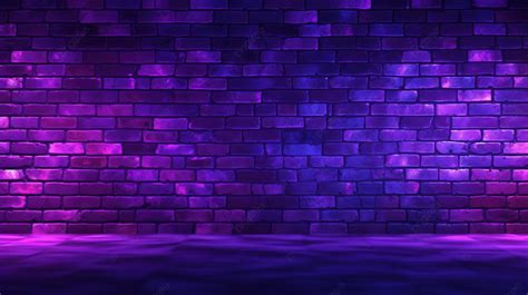 3d Rendered Purple Neon Grunge Brick Wall Background Black Wallpaper Dark Wallpaper Wallpaper