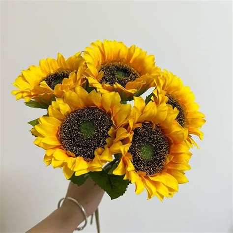 Bouquet Tournesol Artificiel La Fausse Plante Sp Cialiste Des