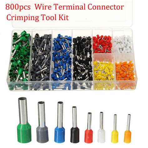 Excellway Assorted Insulated Electrical Wire Terminals Connectors Crim