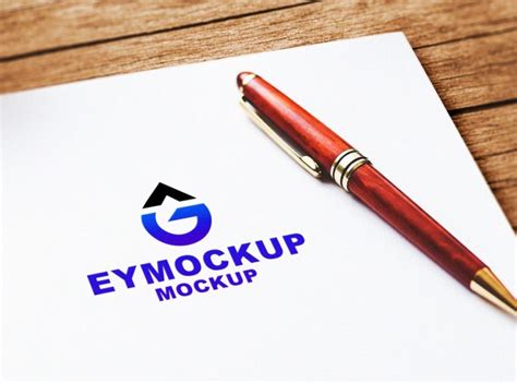 Pen Logo Mockup designs, themes, templates and downloadable graphic ...