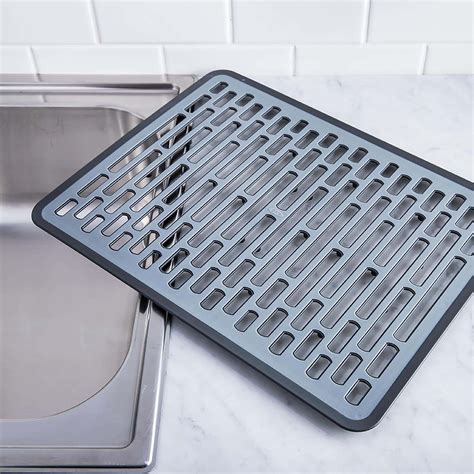 Oxo Good Grips Sink Silicone Sink Mat Large Blackgrey Kitchen