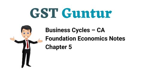 Business Cycles CA Foundation Economics Notes Chapter 5 GST Guntur