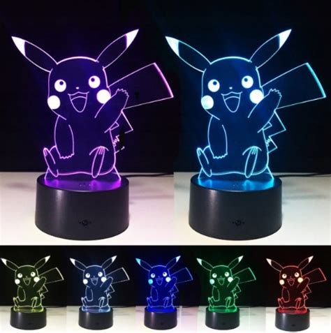 Lampka Nocna D Led Pikachu Pokemon Grawer Prezent Plexido Sklep