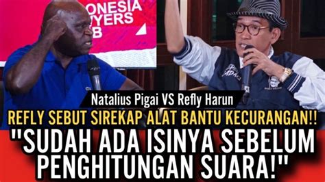 REFFLY SEBUT SIREKAP ALAT BANTU KECURANGAN SUDAH ADA ISINYA