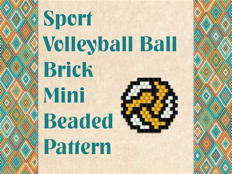 Beaded Sport Volleyball Ball Graphic By Kseniyaomega · Creative Fabrica