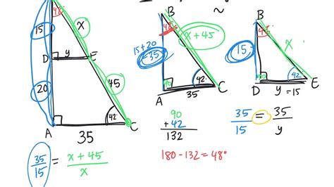 How To Solve Similar Triangles 1 4 Gr 10 Applied 09 18 19 Youtube