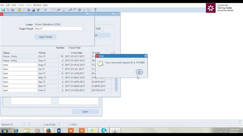 Oracle Financials How To Open Accounting Period For GL AP AR YouTube