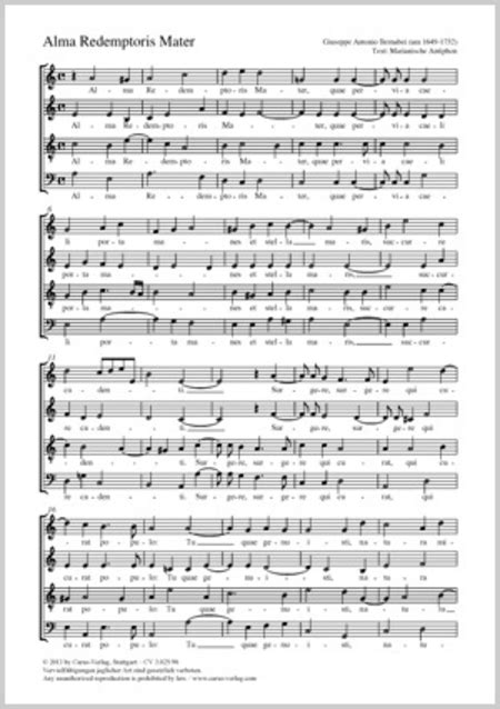 Alma Redemptoris Mater Part Sheet Music Sheet Music Plus