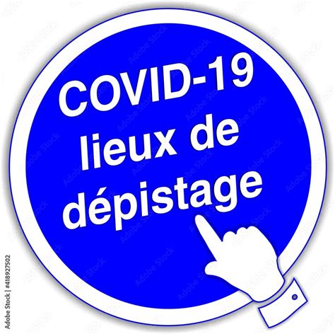 Bouton Lieux De D Pistage Covid Covid Lieux De D Pistage Stock