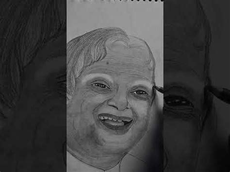 a.p.j abdul kalam sketch// with a pencil// the art #apjabdulkalam # ...