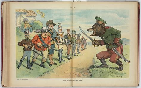 Puck Cartoon Of Boxer Rebellion In China