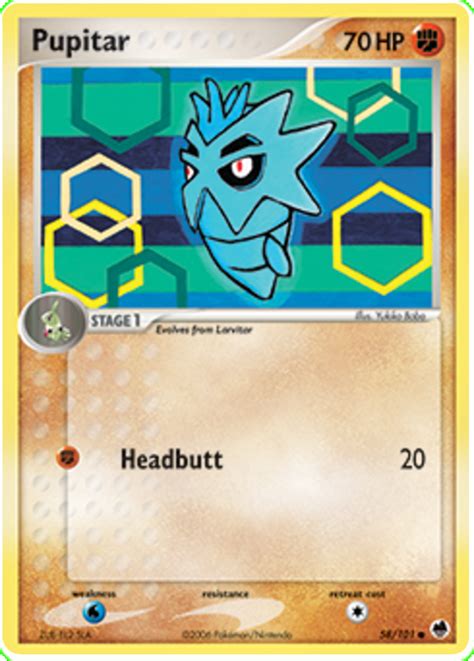 Pupitar Ex Dragon Frontiers Pokemon Card