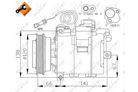Kompresor Klimatyzacji Nrf Easy Fit Sklep Iparts Pl