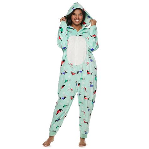 Plus Size So® Patch One Piece Pajamas One Piece Pajamas One Piece