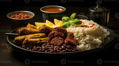 Fried Rice With Spicy Shrimp Paste Dip Thai Street Food Asian Food