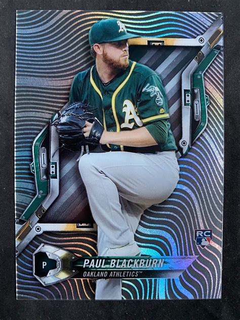 Topps High Tek Htpb Paul Blackburn A Rc Oakland Athletics Ebay