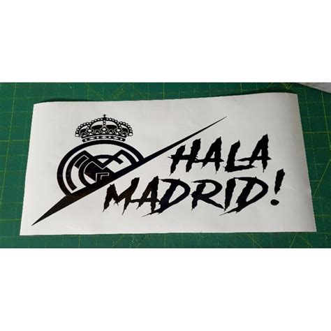 Hala Madrid Sticker Real Madrid Sticker Cermin Sticker Kereta Sticker