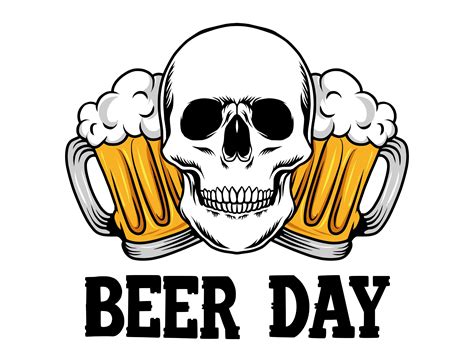 International Beer Day Vector Art Graphic By Tsatanist · Creative Fabrica