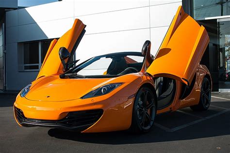 C Color Mclaren Mp Naranja Ara A Superdeportivo Fondo De