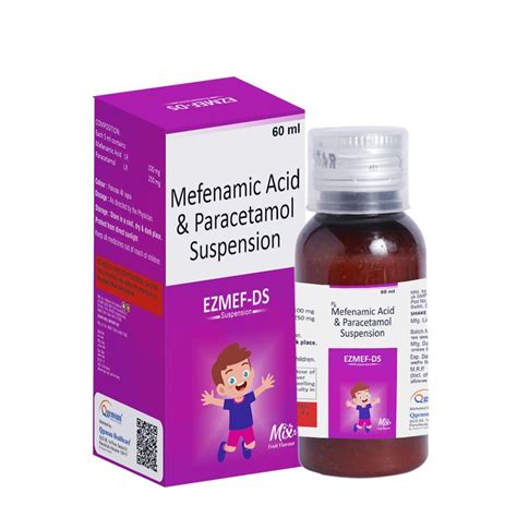 Mefenamic Acid 100 Mg And Paracetamol 325 Mg Suspension At Rs 65 Bottle