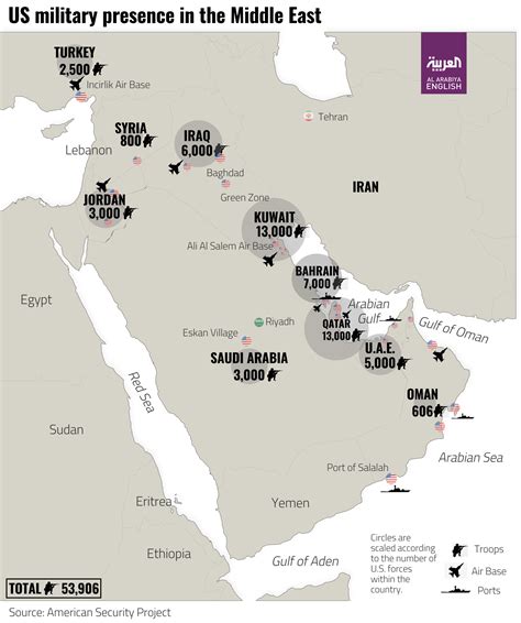 Infographic Us Troops Across The Middle East Al Arabiya English