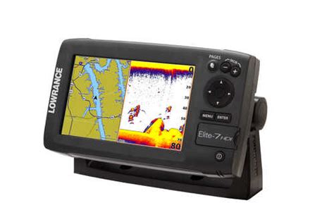 Lowrance Elite Hdi Fishfinder Kartenplotter Ohne Geber