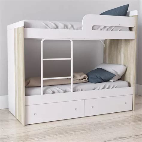 Cama Cucheta 80 Cm Con 2 Cajones Y Escalera Integrada 1706 9