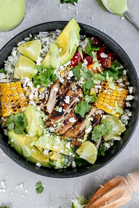 Cilantro Lime Chicken And Rice Bowls