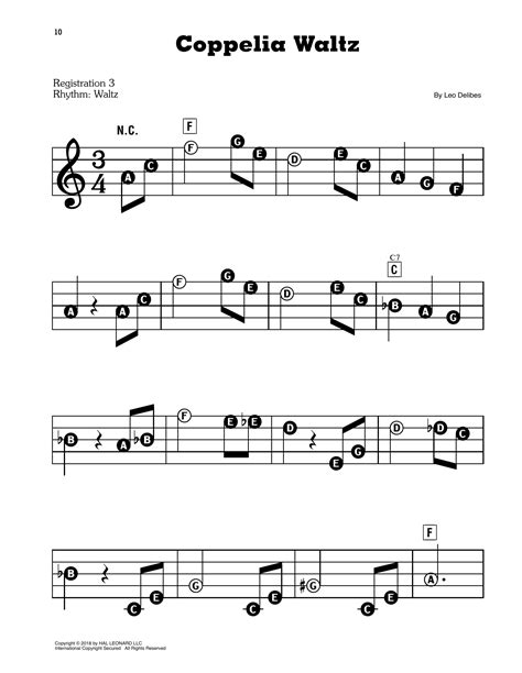 Coppelia Waltz By Leo Delibes Sheet Music For E Z Play Today At Sheet